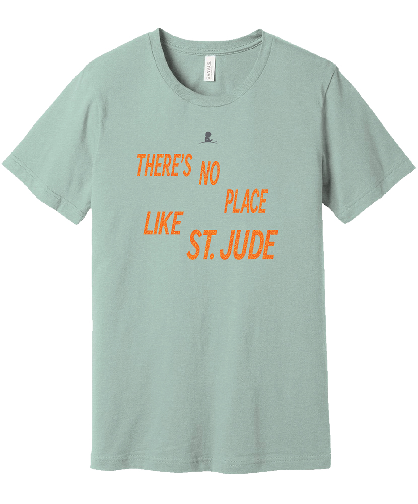 Primary image There's No Place Like St. Jude Glitter Graphic Adult T-Shirt